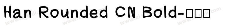 Han Rounded CN Bold字体转换